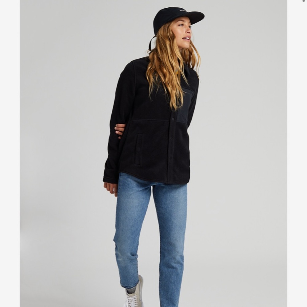 Burton Black Women's Fleece Jacket Size M
